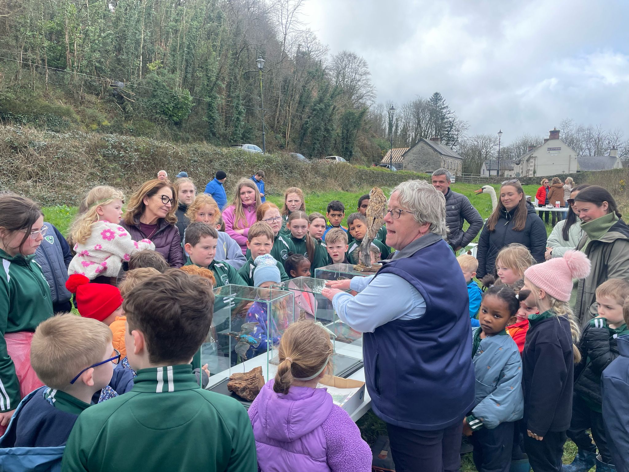 Students from Clonea Power National School attending the event 