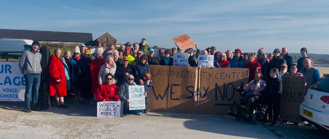 Protest held in Ardmore on Monday evening attended by locals
