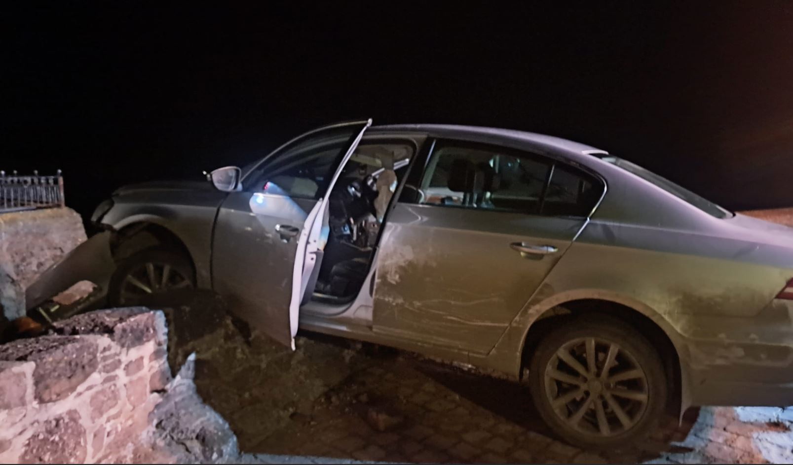 Damage caused to the seafront wall, Dunmore East, Co. Waterford