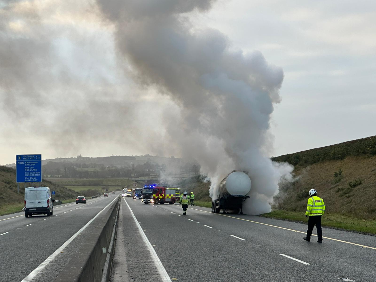 m9 truck fire