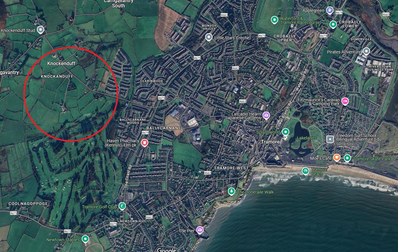 Proposed area of development, Tramore, Co. Waterford