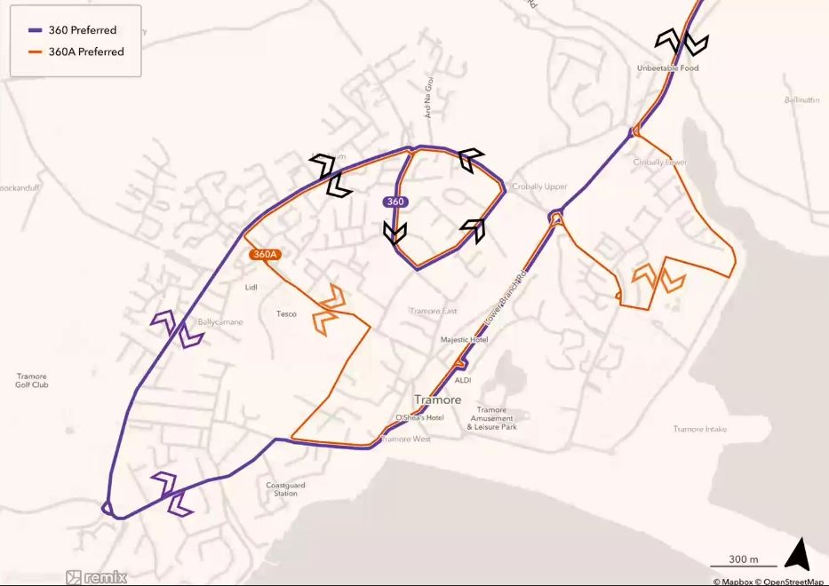 Revised route