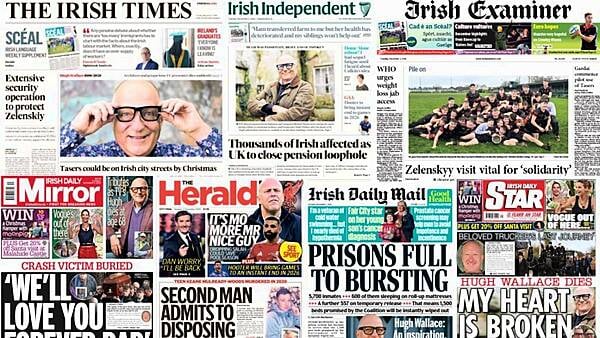 Tuesday's front pages